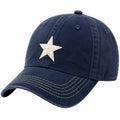Baseballkappe Einheitsgröße aus Baumwolltwill Dunkelblau mit Sternaufnäher