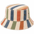Bucket Hat Einheitsgröße aus Textil mit Streifenmuster für Freizeit