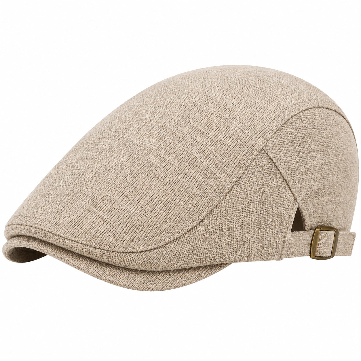 Schiebermütze Einheitsgröße beige Textil verstellbar für Alltag